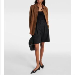 Toteme Cotton Twill Shorts Euro Size 32 Us Size 0